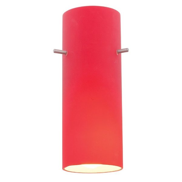 Access Lighting Cylinder, Pendant Glass Shade, Red Glass 23130-RED